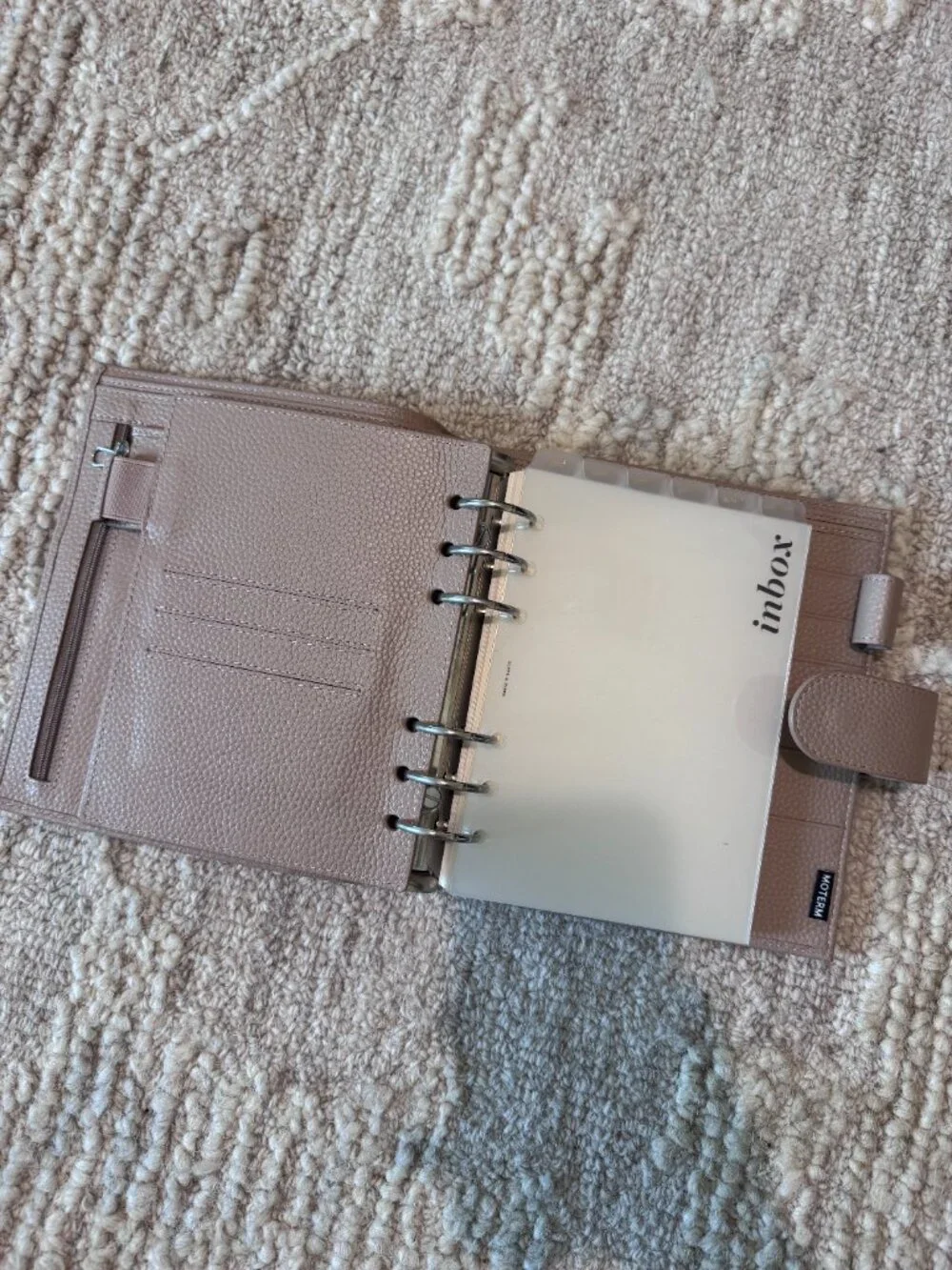 Moterm Luxe 2.0 Rings Planner - Personal Wide (Pebbled)
